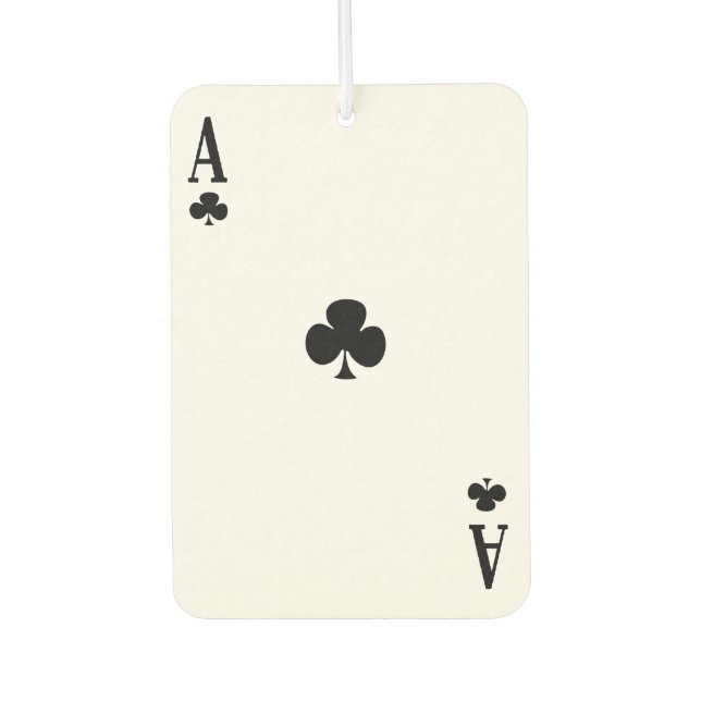 Custom Air Freshener - Ace of Clubs Autolufterfrischer (Vorderseite)