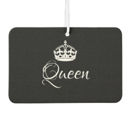 Custom Air Freshener - Queen Crown Black Autolufterfrischer