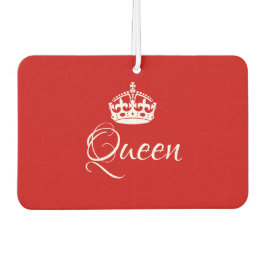 Custom Air Freshener - Queen Crown Red Heart Autolufterfrischer