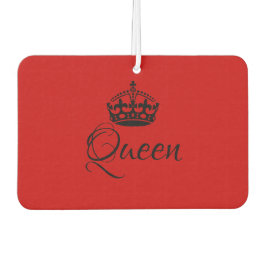Custom Air Freshener - Queen Crown Red Heart Autolufterfrischer