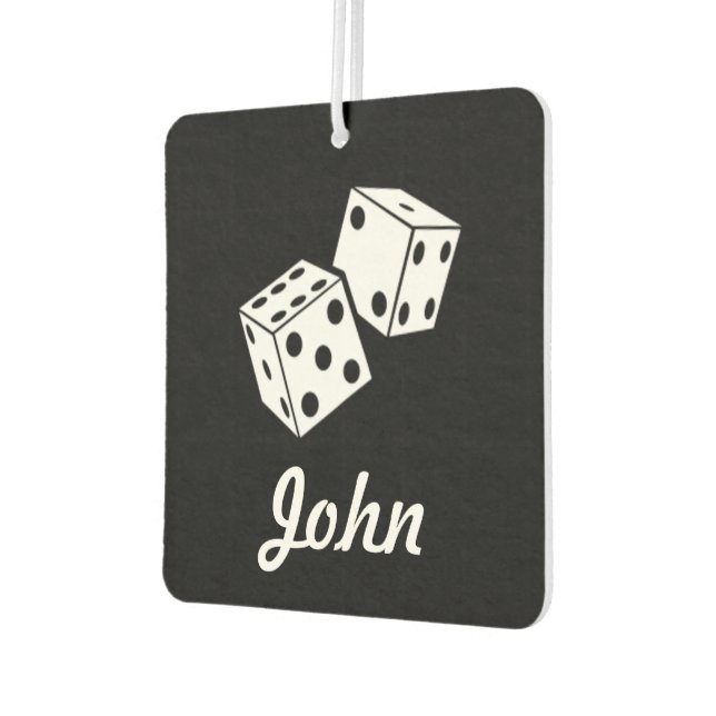 Custom Air Freshener - Würfname Autolufterfrischer (Links)