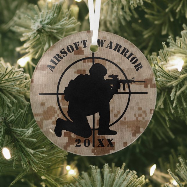 Custom Airsoft Team Christmas Ornament (InSitu)