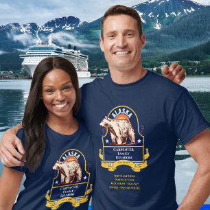 Custom Alaska Bear Family Wiedersehen Cruise T-Shirt