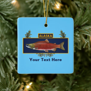 Custom Alaska Combat Fisherman Abzeichen Keramikornament