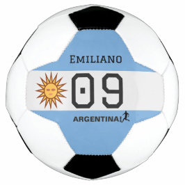 Custom Albiceleste Sun Flag Athlete Graphic Fußball