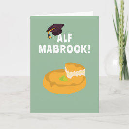 Custom Alf Mabrook Knafeh Arab Abschluss Card Dankeskarte