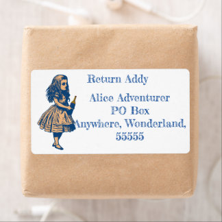 Custom Alice Wonderland Navy Rücksendeadresse