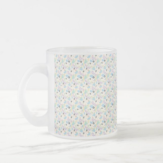 Custom All-Over Print Geometric Pattern Coffee Mug Mattglastasse (Links)