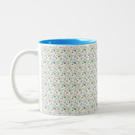 Custom All-Over Print Geometric Pattern Coffee Mug Zweifarbige Tasse