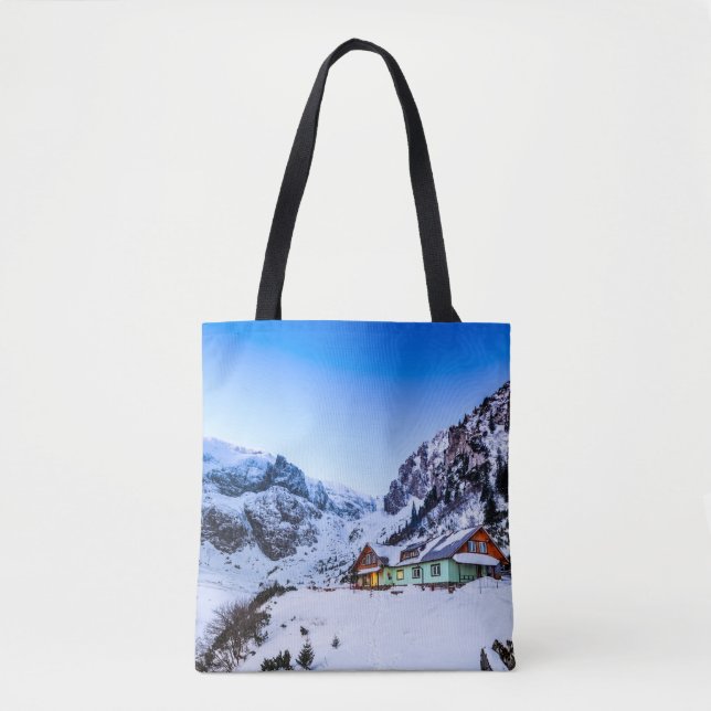 Custom All-Over-Print Tote Bag Malaiesti, Bucegi (Vorderseite)