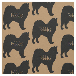 Custom American Eskimo Dog Breed Fabric Stoff