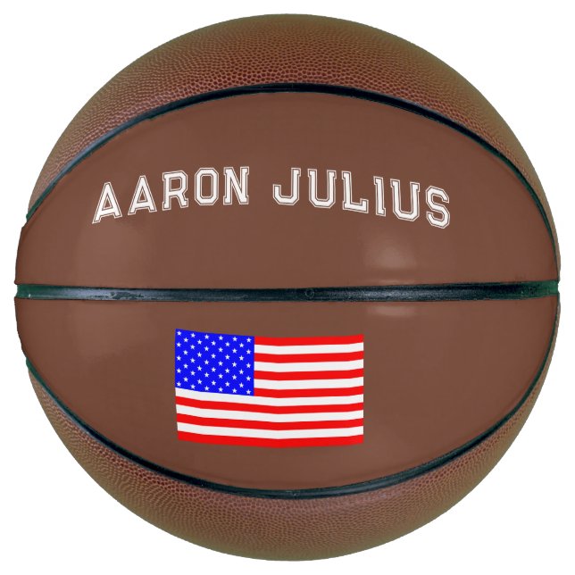 Custom American Flag Basketball Sports Gift (Vorderseite)