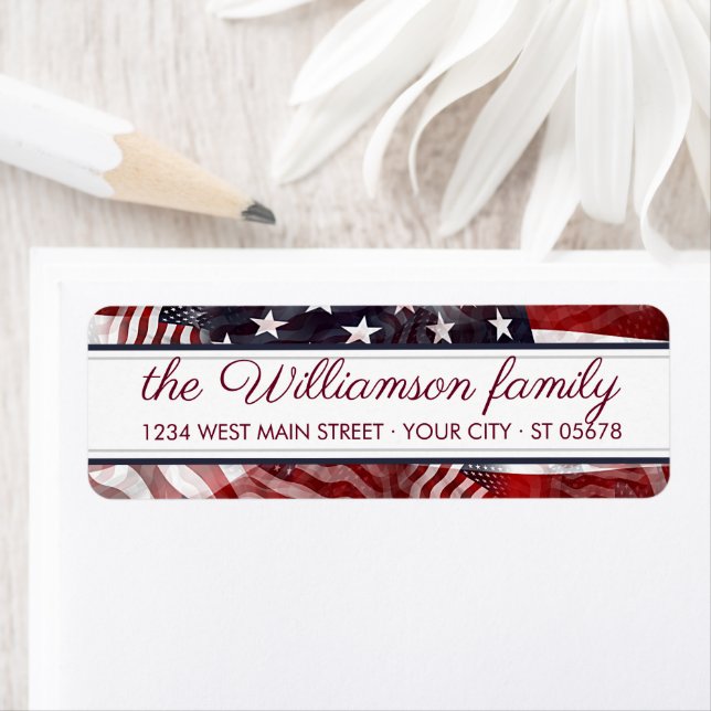 Custom American Flag Red White Stripes Stars (Insitu)