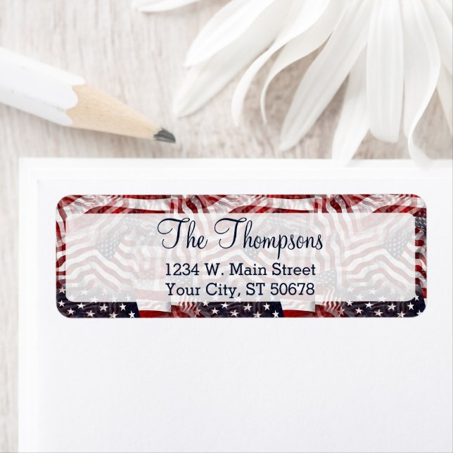 Custom American Flag Red White Stripes Stars (Insitu)