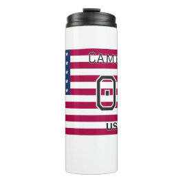 Custom American Soccer Legend Stars Stripes  Thermosbecher