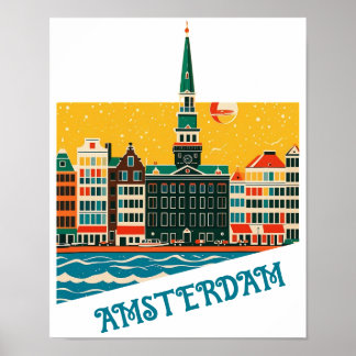 Custom Amsterdam Niederlande Poster