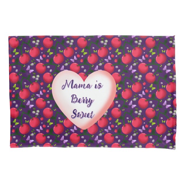 Custom and personalized Cute Cherry Butterfly  Kissenbezug (Vorderseite)