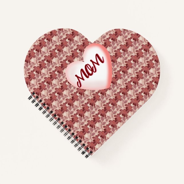 Custom and personalized floral gift for Mom Notizbuch (Vorderseite)