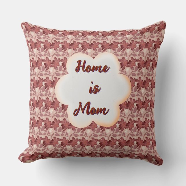 Custom and personalized mother's day floral gift  kissen (Vorderseite)