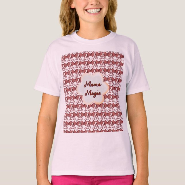 Custom and personalized mother's day floral gift T-Shirt (Vorderseite)