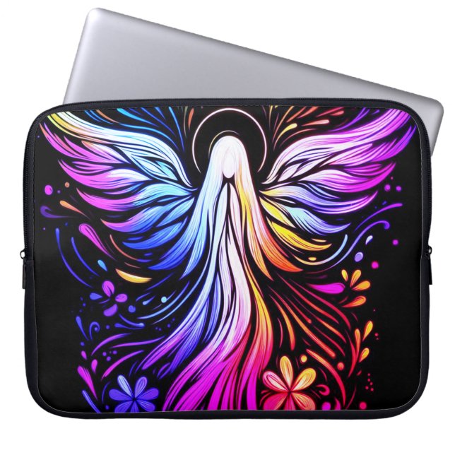 Custom Angel Laptop Bag for Women Electronics Bag Laptopschutzhülle (Vorderseite)