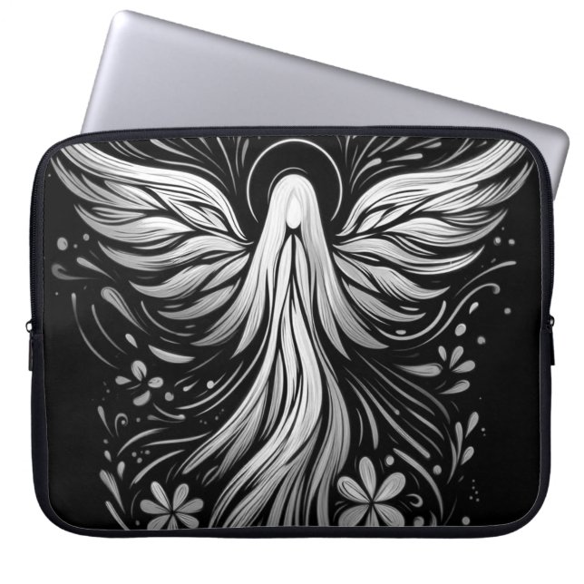 Custom Angel Laptop Bag for Women Electronics Bag Laptopschutzhülle (Vorderseite)