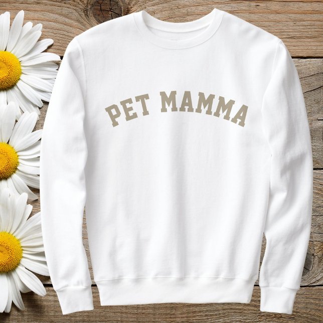 Custom Animal Lovers Pet Friend Cat Mom Cute White Sweatshirt (Von Creator hochgeladen)