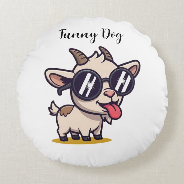 Custom Animal Pillow USA - Personalisiert Pet Rundes Kissen (Vorderseite)