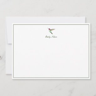 Custom Anna's Hummingbird Note Card Mitteilungskarte