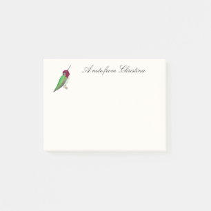 Custom Anna's Hummingbird Notes Post-it Klebezettel