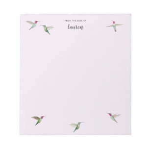 Custom Anna's Hummingbirds Notepad Notizblock