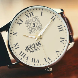 Custom Anniversary Engraved Name & Initials  Armbanduhr