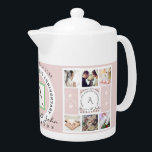 Custom Anniversary/Event 6 Fotos Teapot<br><div class="desc">Was für eine schöne,  sinnvolle und erschwingliche Art,  um ihren Jahrestag mit einem eigenen Foto Teekanne zu begehen! Kontaktieren Sie mich über meine Homepage,  ich bin hier,  um Ihnen zu helfen,  das besondere Geschenk anzupassen,  und freut mich,  dies zu tun!</div>