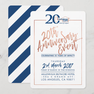 CUSTOM ANNIVERSARY PARTY INVITE Corporate Marine 2 Einladung
