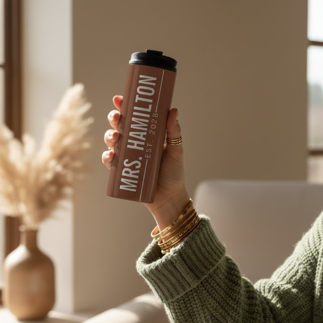 Custom Anniversary Tumbler for Husband and Wife Thermosbecher (Custom Name Thermal Tumbler – Anniversary Gift for Husband, Wife or Couples)