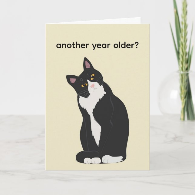 CUSTOM another year older birthday  Karte (Vorderseite)
