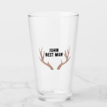 Custom antler Glass Tumbler