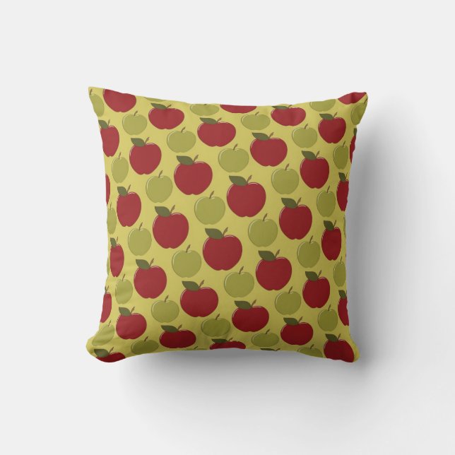 Custom Apple Throw Pillow Kissen (Vorderseite)