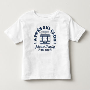 Custom Apres Ski Family Friends Ski Trip Group Kleinkind T-shirt