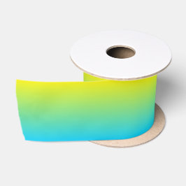 Custom Aqua Blue Ombre Satinband