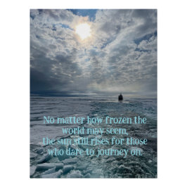 Custom Arctic Landscape, Photography, Motivational Poster