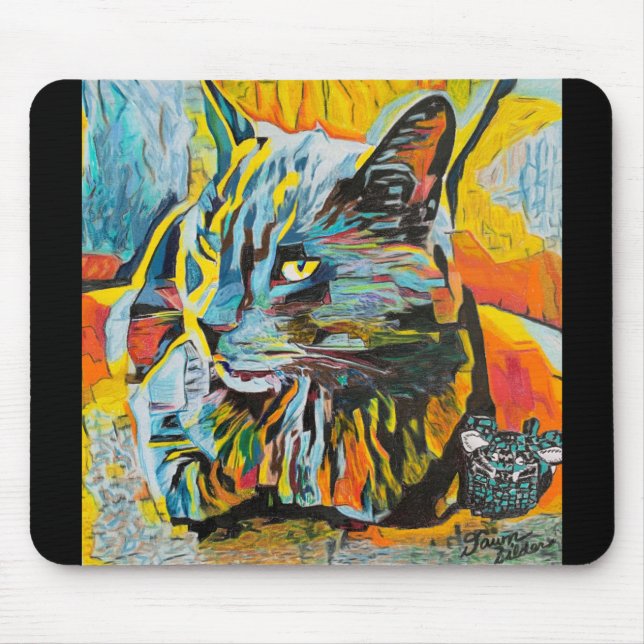 Custom Art Cat and Mouse Pad Mousepad (Vorne)