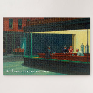 Custom Art, "Nighthawks" von Edward Hopper, 1942. Puzzle
