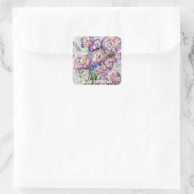 Custom Art Square Stickers (Tasche)