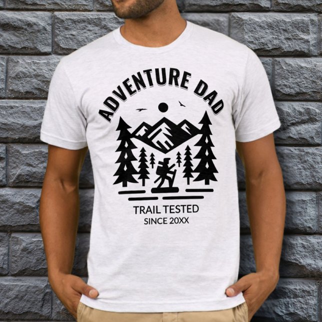 Custom Ash Gray Adventure Vater Trail getestet T-Shirt (Von Creator hochgeladen)