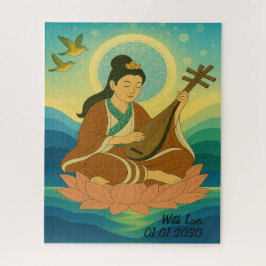 Custom Ästhetik Moderne Japan Lucky Goddess Puzzle