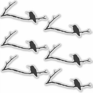 Custom Aufkleber - Hummingbird am Zweig