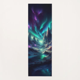 Custom Aurora Fantasy Yoga Mat – Mystical Mountain Yogamatte