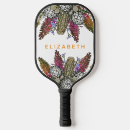 Custom Australian Bush Garden Bouquet Pickleball Schläger