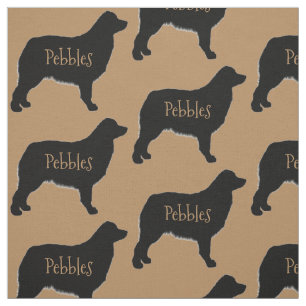 Custom Australian Shepherd Dog Fabric Stoff